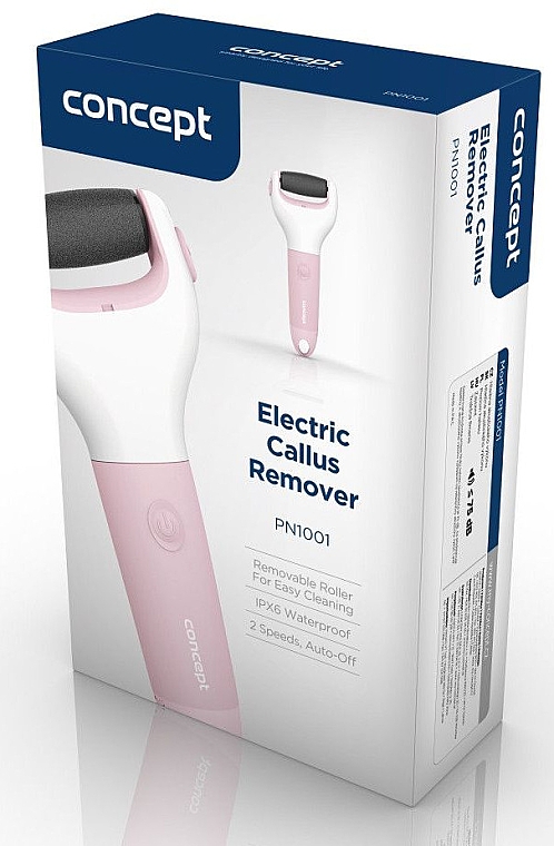 Електрична пилка для ніг, рожева - Concept PN1001 Electric Callus Remover — фото N2