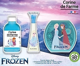 Духи, Парфюмерия, косметика Corine De Farme Frozen - Набор (edt/30ml + sh/gel/300ml + acc/1pc)