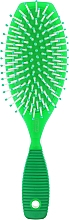 Щітка масажна 10 рядів, зелена - Titania — фото N1