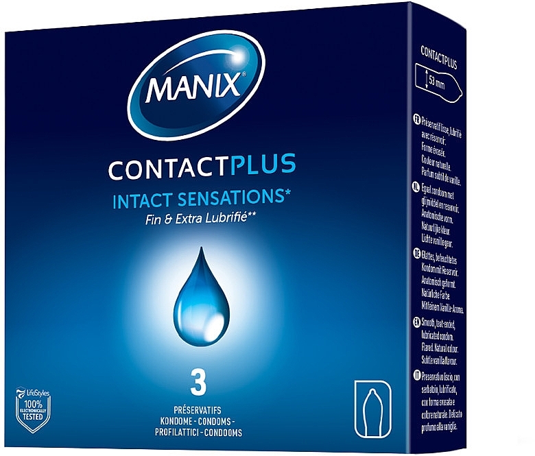 Презервативы, 3 шт - Manix Contact Plus — фото N1