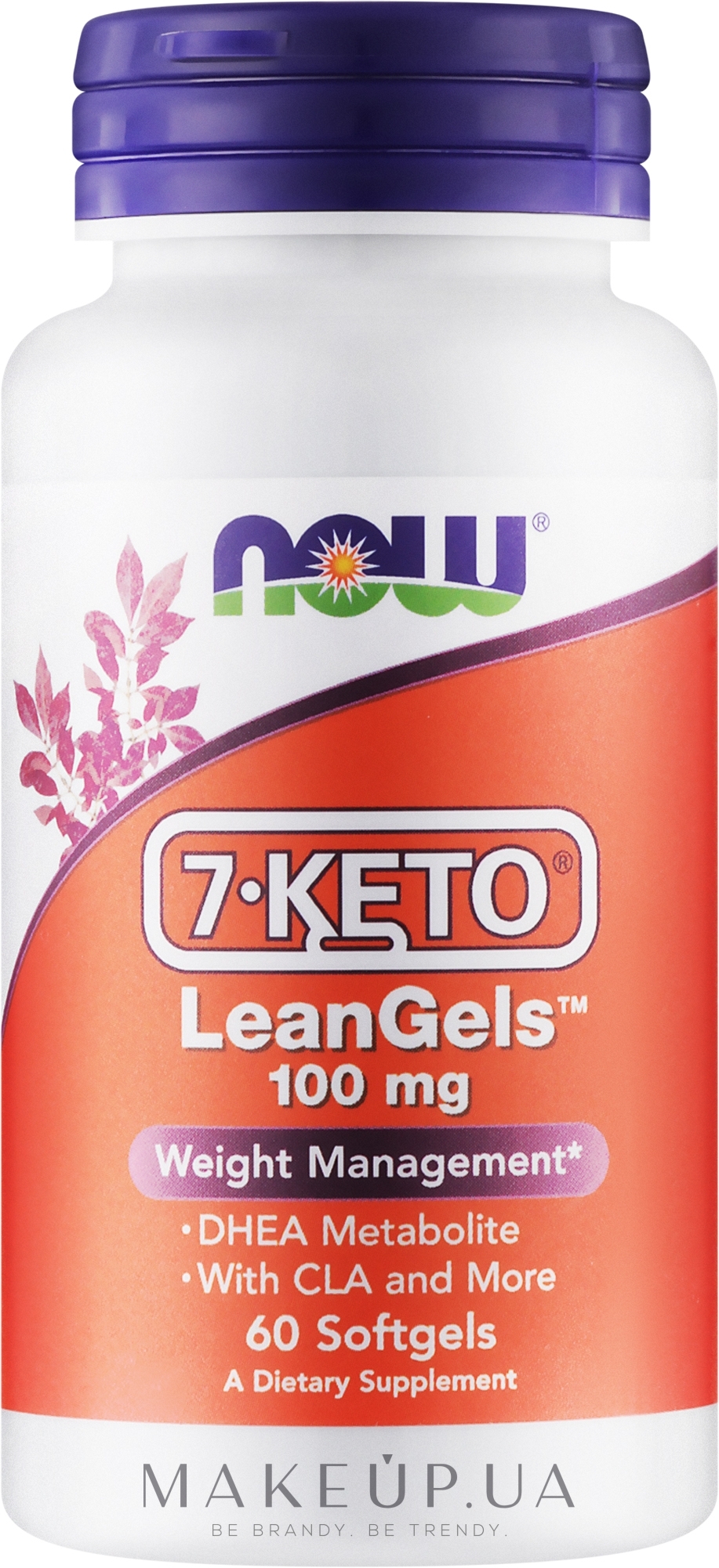 Пищевая добавка "7-Кето", 100 мг, капсулы - Now Foods 7-Keto LeanGels — фото 60шт