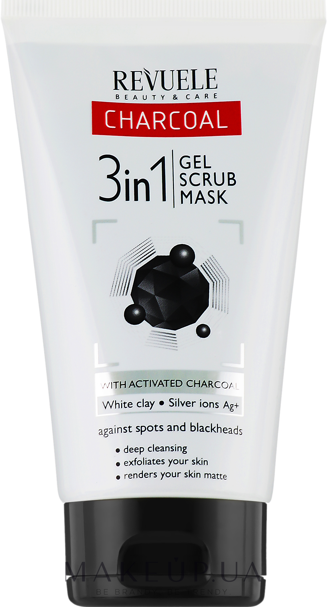 Засіб для очищення шкіри 3 в 1 - Revuele No Problem Gel Scrub Mask — фото 150ml