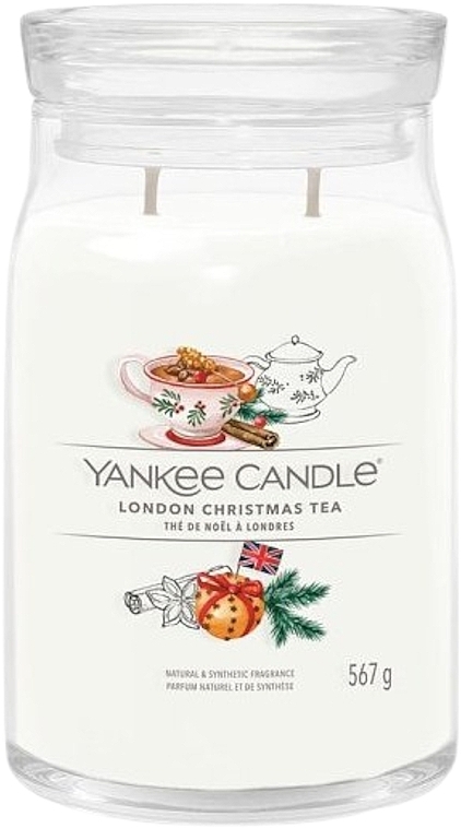 Ароматична свічка в банці "London Christmas Tea", 2 ґноти - Yankee Candle Singnature — фото N2