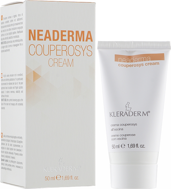 Антикуперозний крем "Есцин" для обличчя - Kleraderm Neaderma Escin Couperosys Cream — фото N2