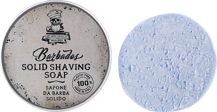 Твердое мыло для бритья - The Inglorious Mariner Barbados Solid Shaving Soap — фото N1