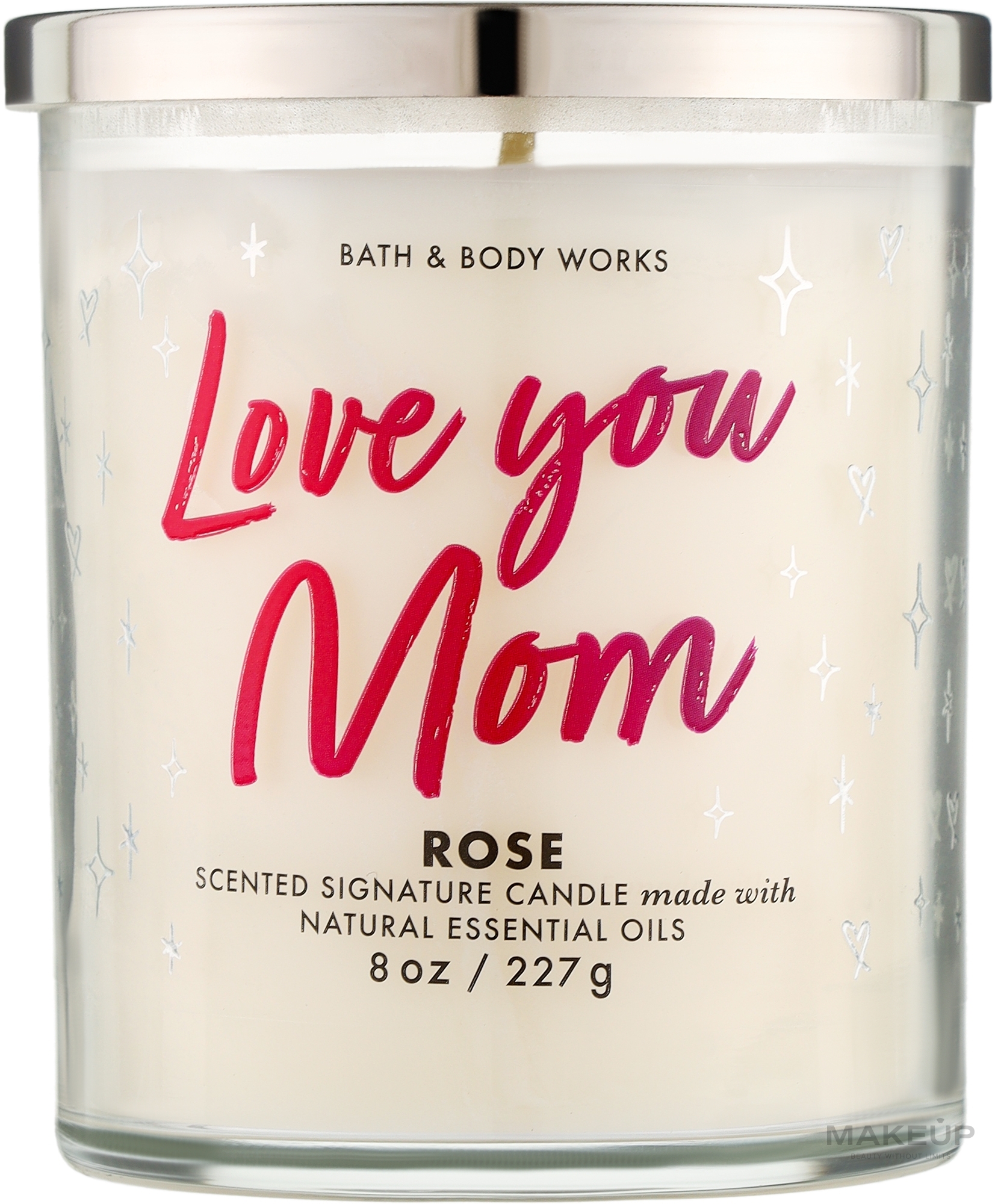 Ароматическая свеча в стакане "Rose Love You Mom" - Bath & Body Works Rose Love You Mom Scented Candle — фото 227g