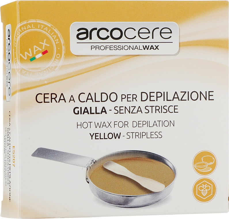 Набор для эпиляции с чашей, желтый - Arcocere Professional Wax Yellow
