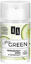 Увлажняющий крем с экстрактом огурца - AA Go Green — фото N2
