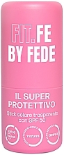 Парфумерія, косметика Сонцезахисний стік для обличчя - Fit.Fe By Fede The Shielder Transparent Sunscreen Stick SPF50