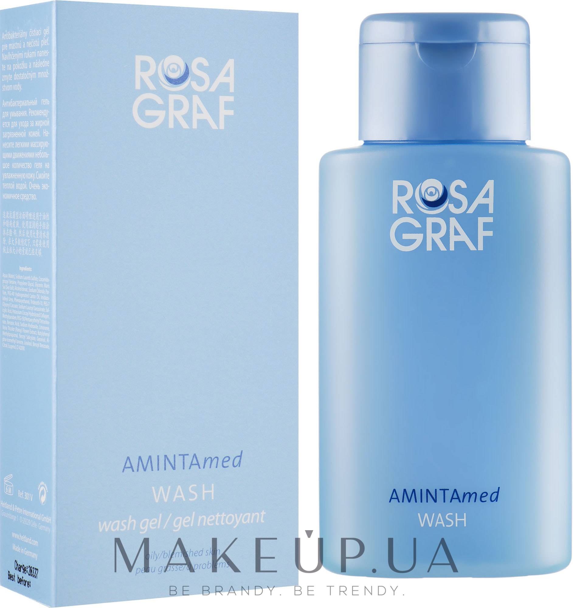 Гель для умывания жирной и проблемной кожи с акне - Rosa Graf AMINTAmed Wash — фото 150ml