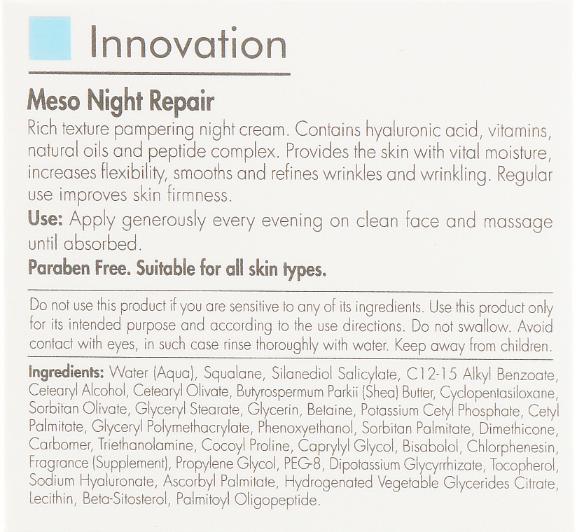 Ночной крем - Kart Innovation Meso MesoNight Cream — фото N3