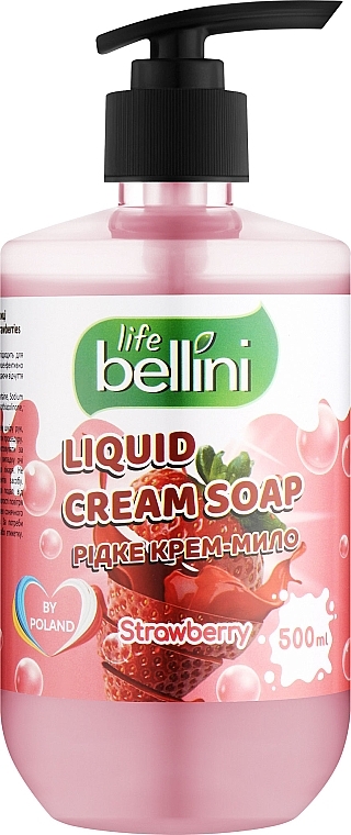Жидкое крем-мыло с ароматом клубники - Bellini Life