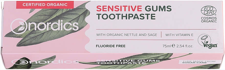 Зубная паста для чувствительных десен - Nordics Sensitive Gums Toothpaste — фото N1