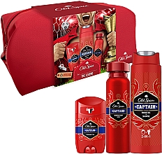 Духи, Парфюмерия, косметика Набор - Old Spice Captain The Legend (spray/150ml + deo/50g + sh/gel/250ml + bag/1pc)