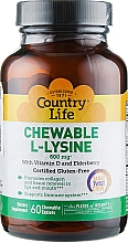 Духи, Парфюмерия, косметика Аминокислота, 600 мг - Country Life L-Lysine