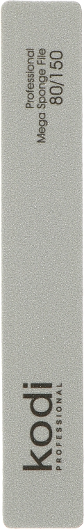 Баф для ногтей "Прямоугольный" 80/150, серый - Kodi Professional — фото N1