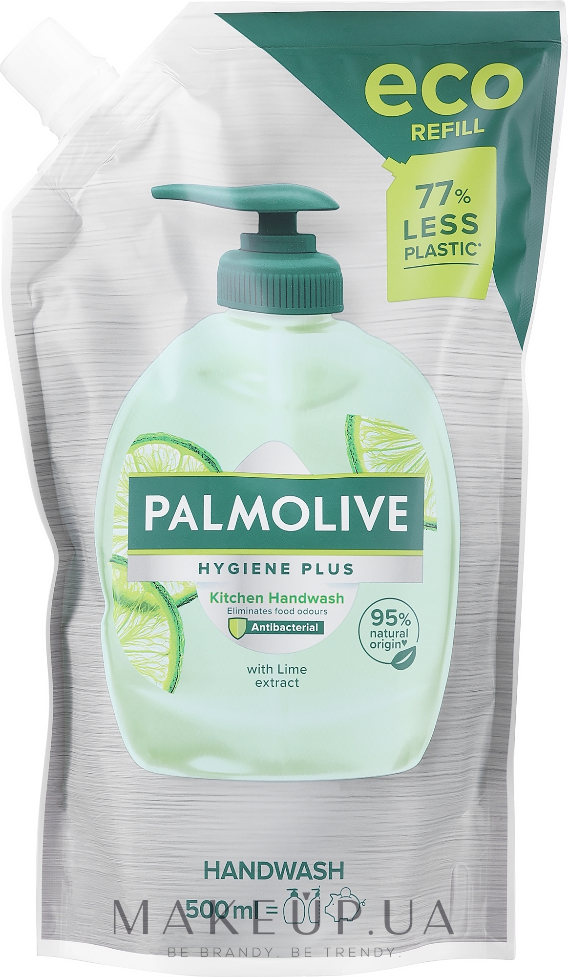 Жидкое мыло "Лайм", нейтрализующее запах - Palmolive Kitchen Hand Wash (сменный блок) — фото 500ml