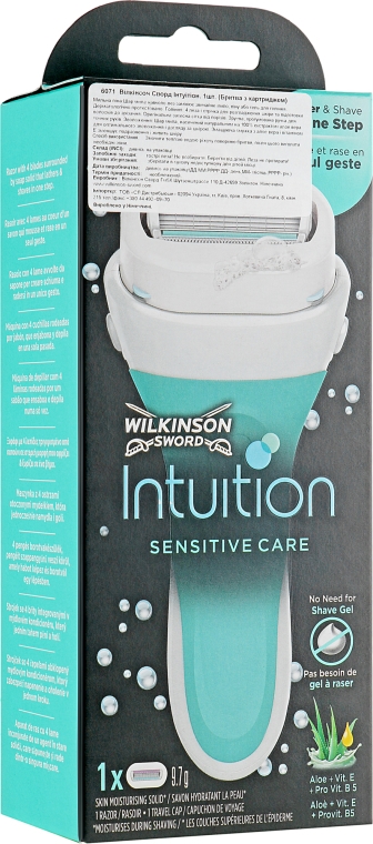 Станок + 1 сменный картридж - Wilkinson Sword Intuition Sensitive Care