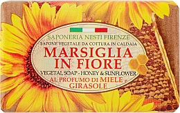 Мыло натуральное "Мед и подсолнух" - Nesti Dante Marsiglia In Fiore Honey & Sunflowers — фото N1