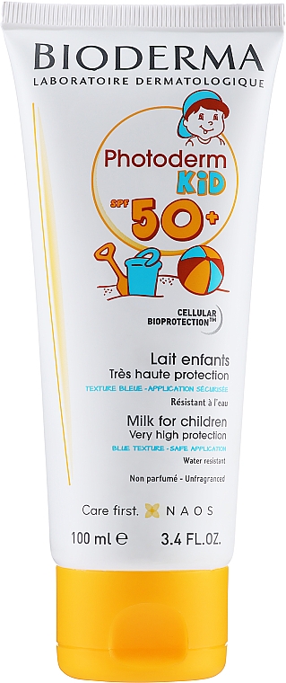 Сонцезахисне молочко для дітей - Bioderma Photoderm Kid Lait Solaire Enfants SPF 50+ — фото N1