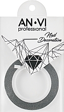 Духи, Парфюмерия, косметика Голографическая полоска для ногтей, 3 мм, серебряная - AN-VI Professional