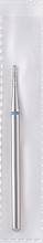 Парфумерія, косметика Фреза алмазна, усічений конус, L-6 мм, 1.2 мм, синя - Head The Beauty Tools