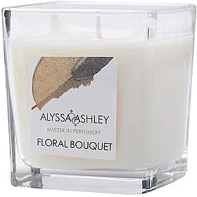 Ароматична свічка - Alyssa Ashley Floral Bouquet Candle — фото N1