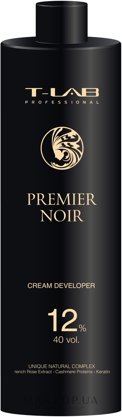 Крем-проявник 12% - T-Lab Professional Premier Noir Cream Developer 40 vol. 12% — фото 1000ml