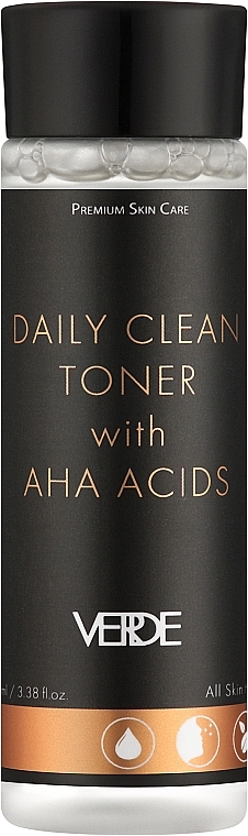 Тонік з АНА кислотами для обличчя - Verde Daily Clean Toner — фото N1
