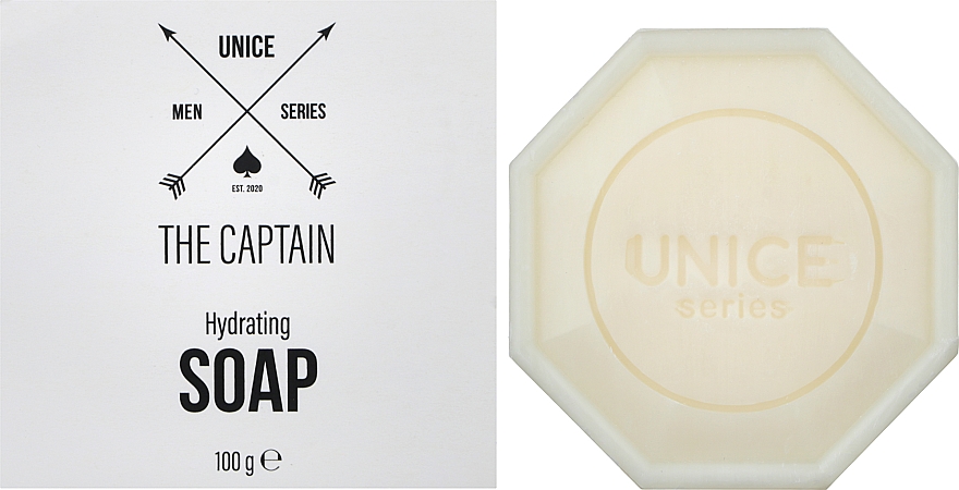 Натуральне мило для чоловіків - Unice The Captain Hydrating Soap — фото N2