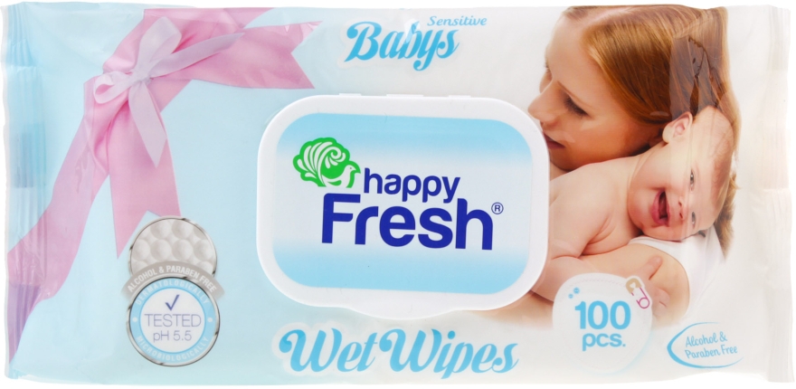 Дитячі вологі серветки - Ultra Compact Happy Fresh