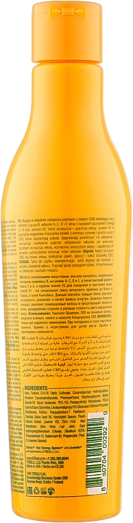 Шампунь увлажняющий с веганским протеином - GKhair CBD Vegan Shampoo — фото N2