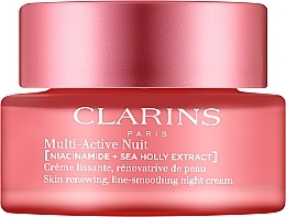Парфумерія, косметика Нічний крем для сухої шкіри - Clarins Multi-Active Jour Niacinamide+Sea Holly Extract Glow Boosting Line-Smoothing Night Cream Dry Skin