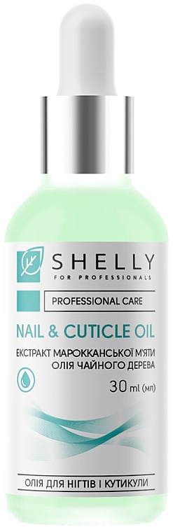 Масло для ногтей и кутикулы с экстрактом марокканской мяты и маслом чайного дерева - Shelly Nail & Cuticle Oil