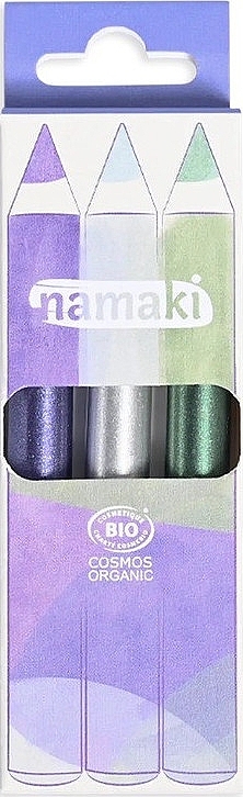 Набор карандашей с блестками для раскрашивания лица - Namaki Cosmos Organic Moolight (f/paint/3x2,1g) — фото N1