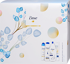 Духи, Парфюмерия, косметика Набор - Dove (sh/gel/250ml + b/lot/250ml + deo/150ml + shmp/250ml)