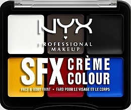 Палітра для макіяжу очей, обличчя й тіла - NYX Professional Makeup SFX Face & Body Paint Palette — фото N1