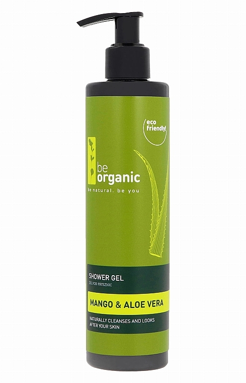 Гель для душу "Манго та алое" з дозатором - Be Organic Body Wash Mango & Aloe — фото N1