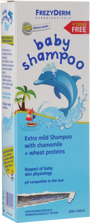 М'який шампунь для щоденного використання для дітей і немовлят - Frezyderm Baby Shampoo — фото N1