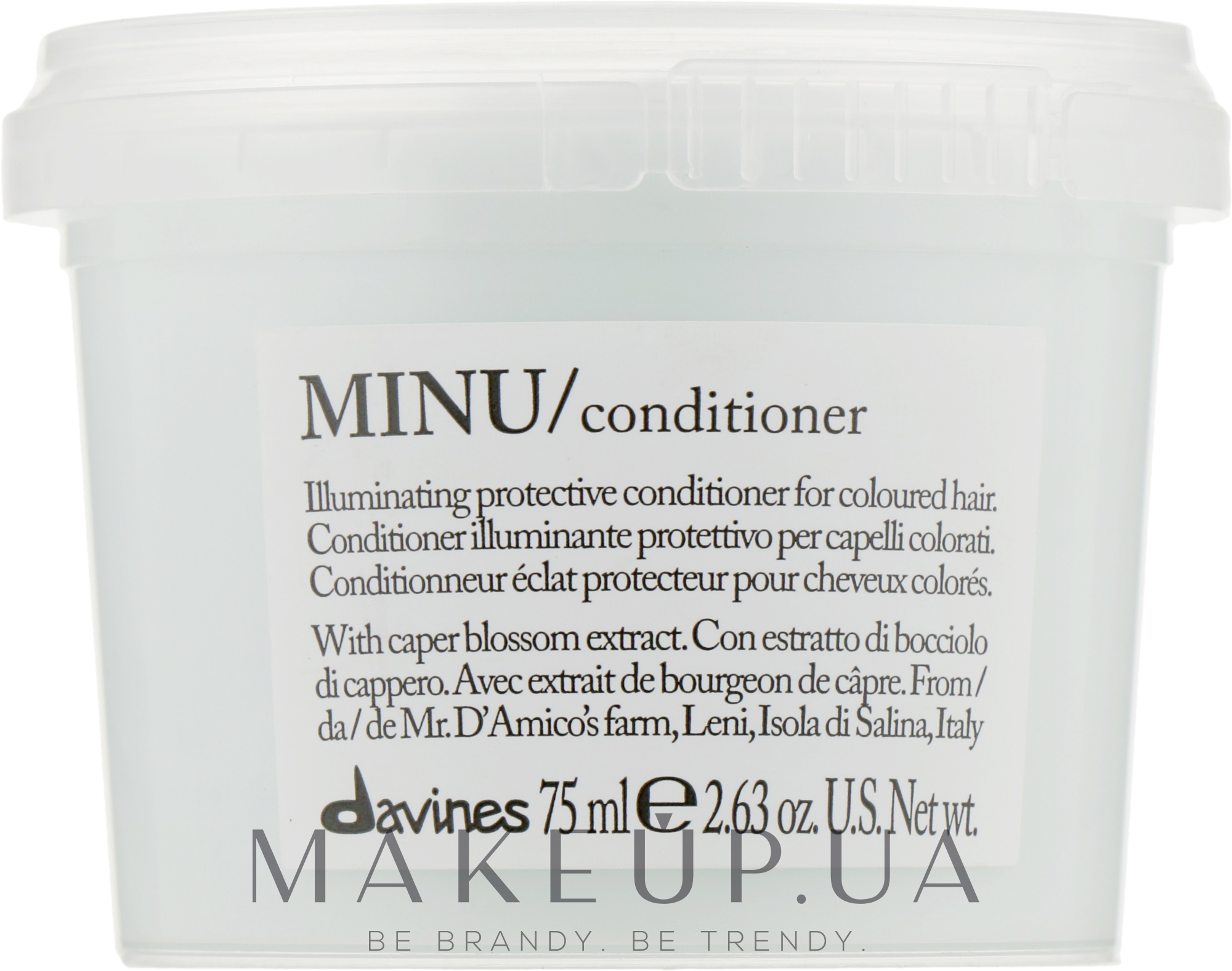Кондиционер для придания блеска и защиты цвета волос - Davines Minu Conditioner — фото 75ml