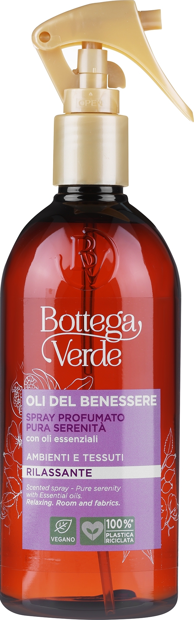 Парфюмированный спрей для дома - Bottega Verde Oli Del Benessere — фото 400ml