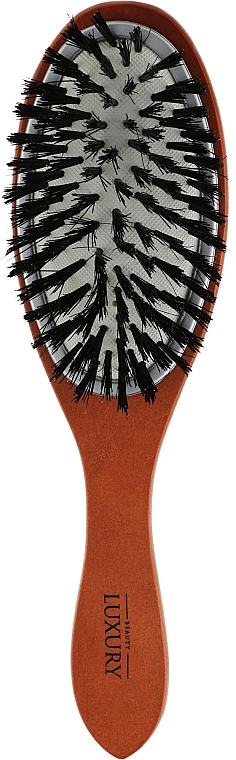 Масажна щітка для волосся, HB-03-20, коричнева - Beauty LUXURY — фото N1