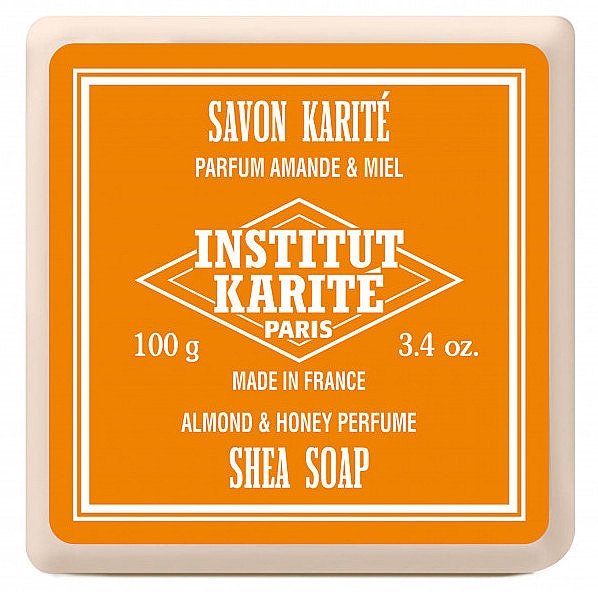 Набор - Institut Karite Shea Soap Trio Lemon Verbena, Almond & Honey and Lavender (soap/100g + soap/100g + soap/100g) — фото N3