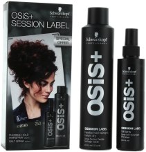 Парфумерія, косметика Набір - Schwarzkopf Professional Osis+ Session Label (spray/300ml + spray/200ml)