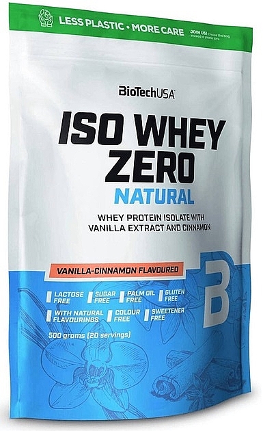 Протеїн "Ваніль-кориця"                  - BiotechUSA ISO Whey Zero Natural Lactose Free Vanilla Cinnamon Protein — фото N1