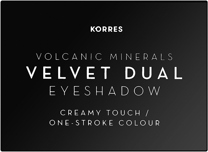 Тени для век - Korres Volcanic Minerals Velvet Dual Eyeshadow Palette — фото N2