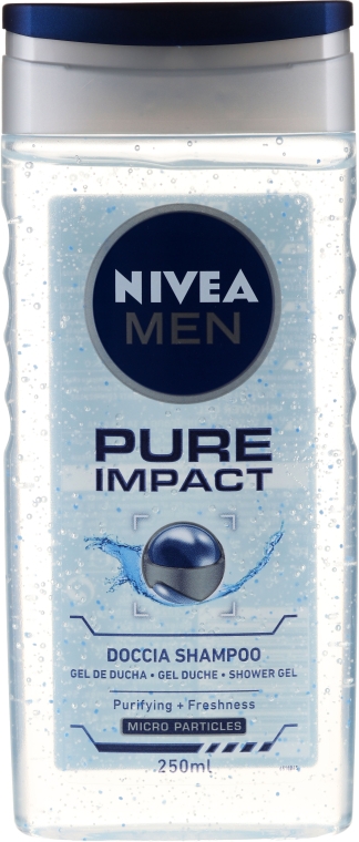 Шампунь-гель для душу - NIVEA MEN Pure Impact 2 In 1 — фото N1