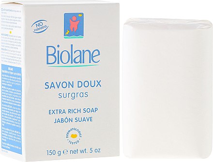 Ніжне мило дитяче - Biolane Baby Extra Rich Soap — фото N1