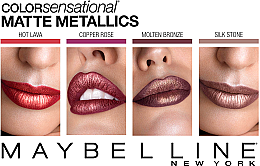 Матова помада для губ - Maybelline New York Color Sensational Matte Metallics Lipstick — фото N2