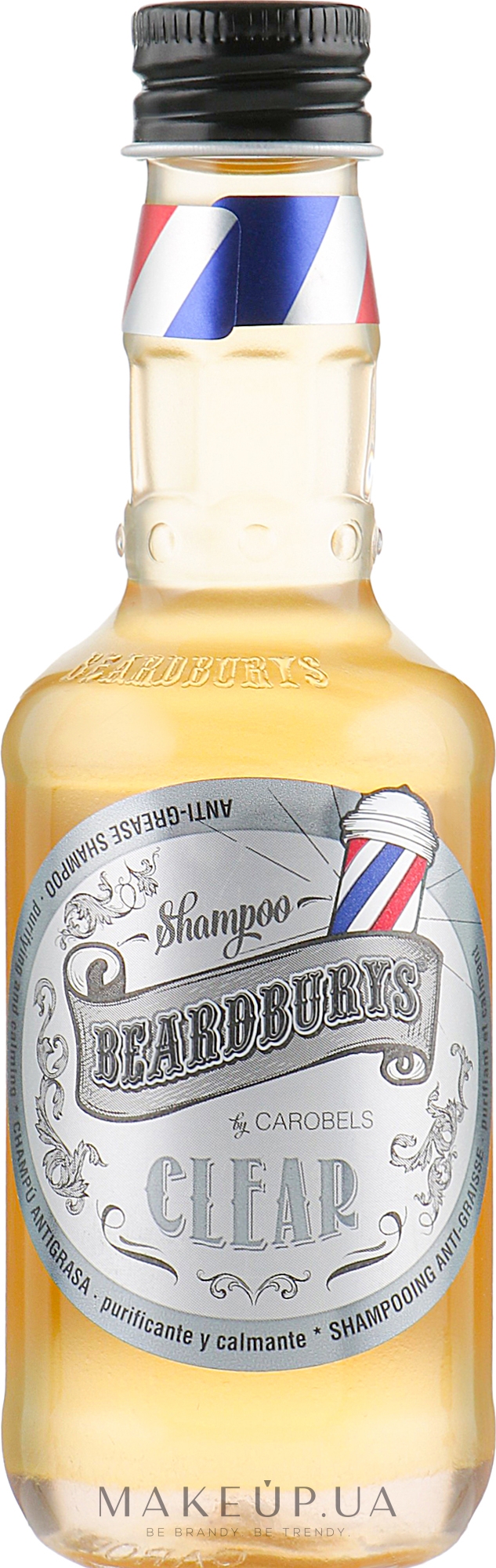 Очищувальний шампунь для волосся, схильного до жирності - Beardburys Clear Shampoo — фото 100ml